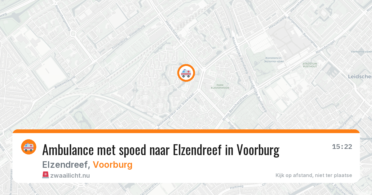 Ambulance met spoed naar Elzendreef in Voorburg — 11 jul 2026