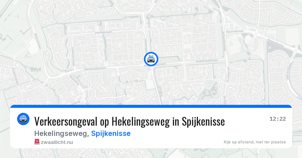 Verkeersongeval op Hekelingseweg in Spijkenisse — 26 mei 2026