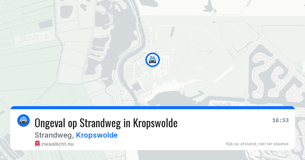 Ongeval op Strandweg in Kropswolde — 26 jun 2026