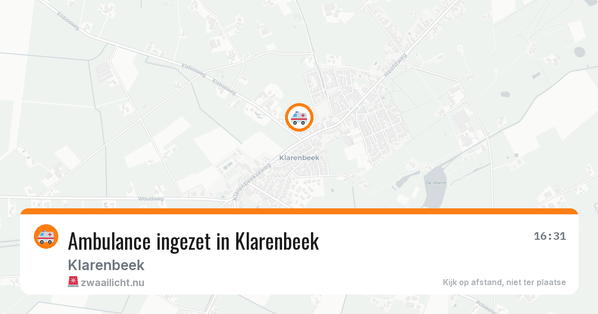 Ambulance ingezet in Klarenbeek — 5 jul 2026