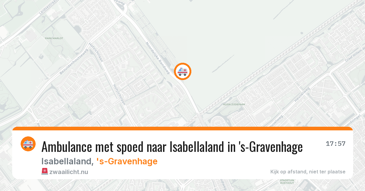 Ambulance met spoed naar Isabellaland in 's-Gravenhage — 12 mei 2026