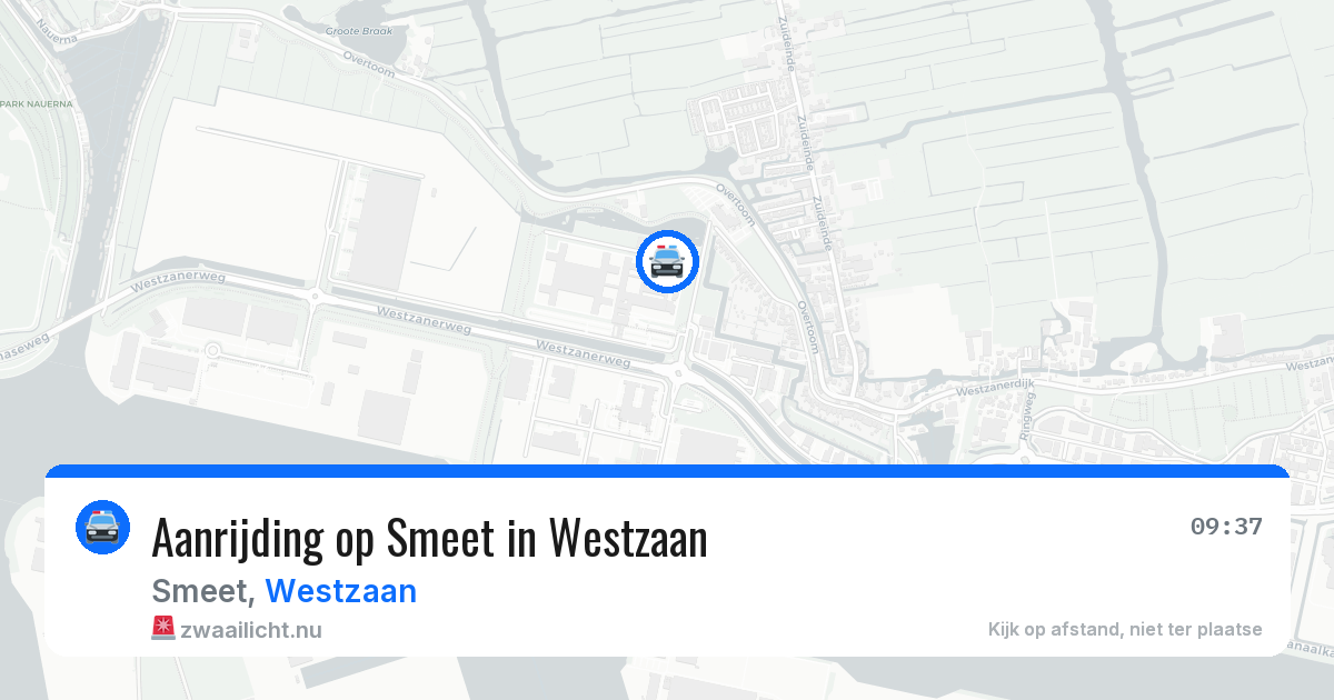 Aanrijding op Smeet in Westzaan — 26 mei 2026
