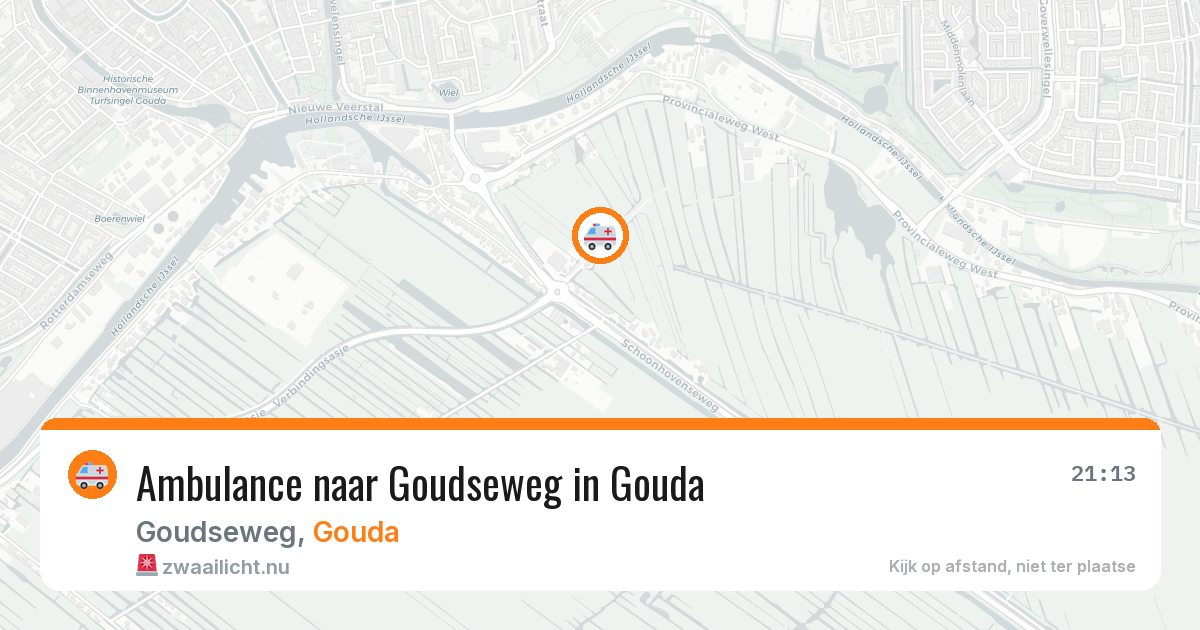 Ambulance naar Goudseweg in Gouda — 26 jul 2026