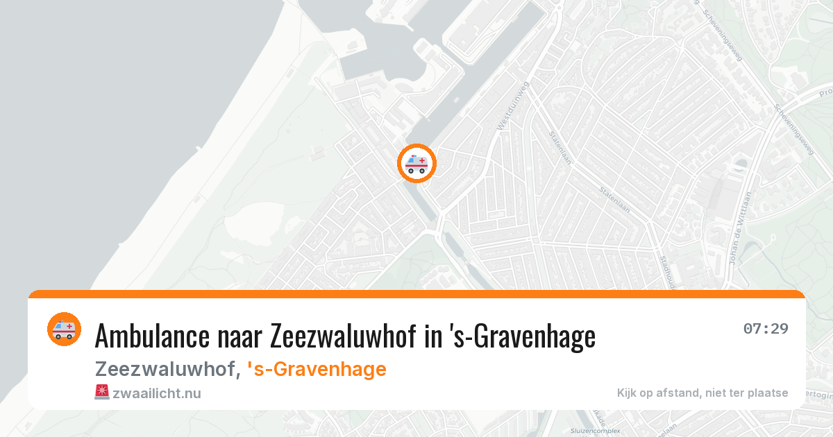 Ambulance naar Zeezwaluwhof in 's-Gravenhage — 19 jul 2026