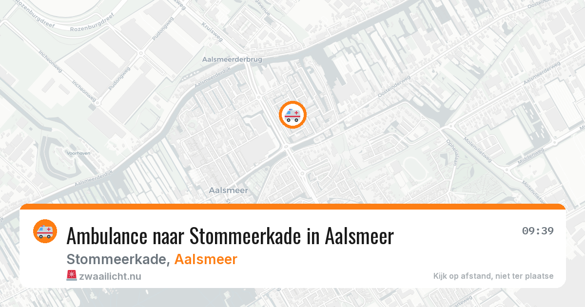Ambulance naar Stommeerkade in Aalsmeer — 19 jul 2026