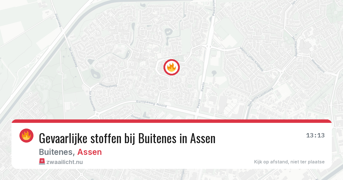 Gevaarlijke stoffen bij Buitenes in Assen — 20 mei 2026