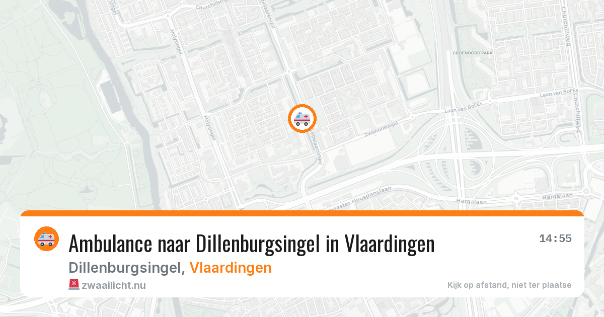 Ambulance naar Dillenburgsingel in Vlaardingen — 17 jul 2026
