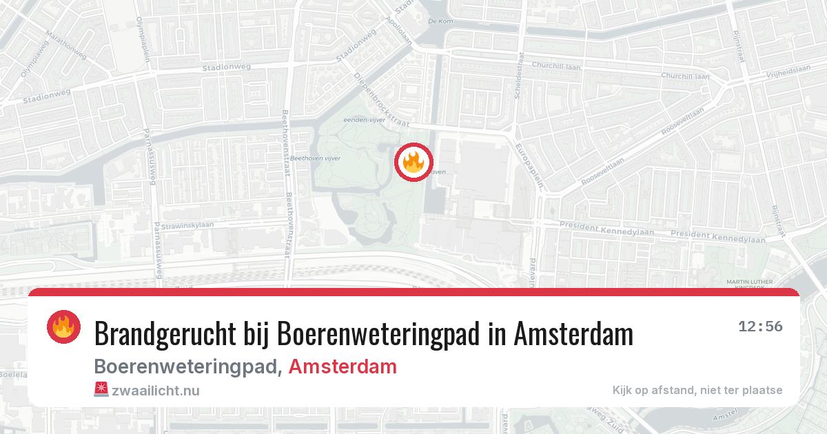 Brandgerucht bij Boerenweteringpad in Amsterdam — 21 mrt 2026