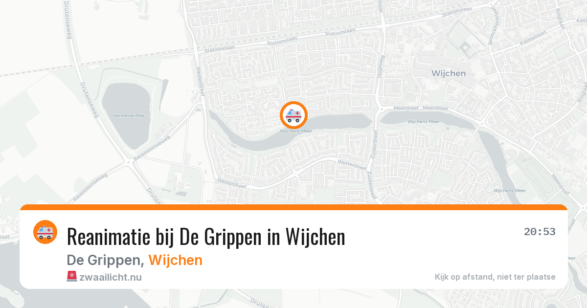 Reanimatie bij De Grippen in Wijchen — 6 apr 2026