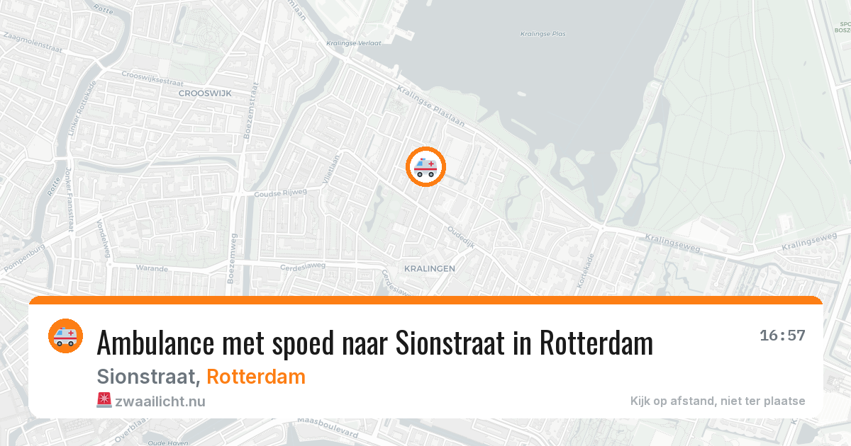 Ambulance met spoed naar Sionstraat in Rotterdam — 1 jun 2026