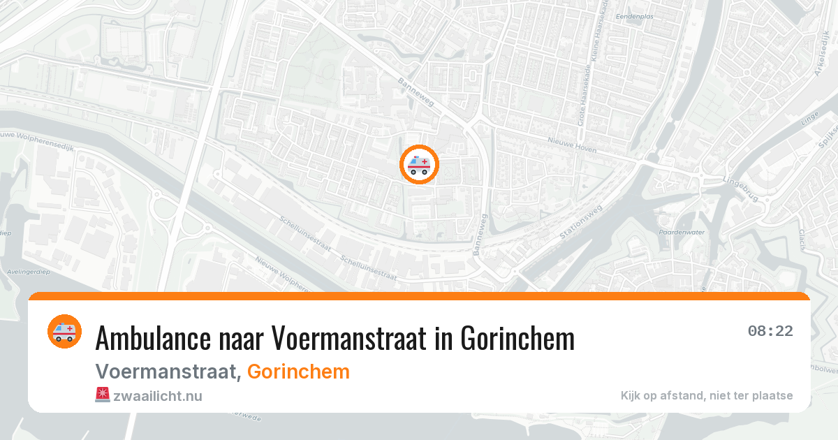 Ambulance naar Voermanstraat in Gorinchem — 21 jul 2026