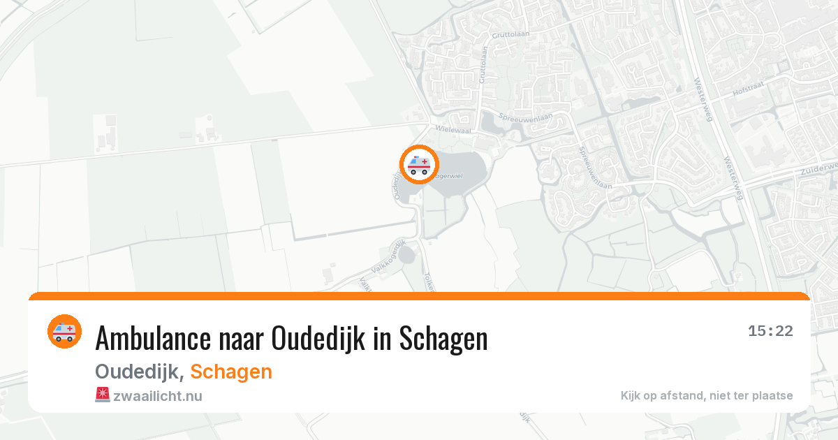 Ambulance naar Oudedijk in Schagen — 17 jul 2026