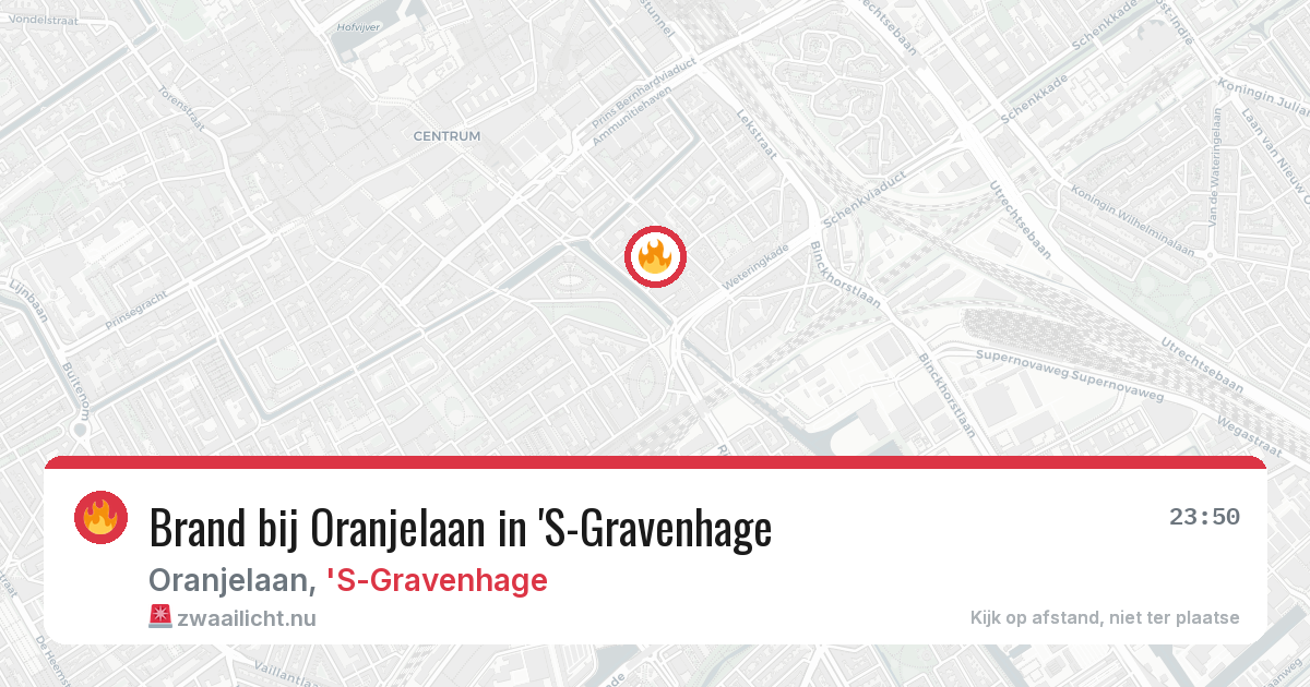Brand bij Oranjelaan in 'S-Gravenhage — 3 mei 2026