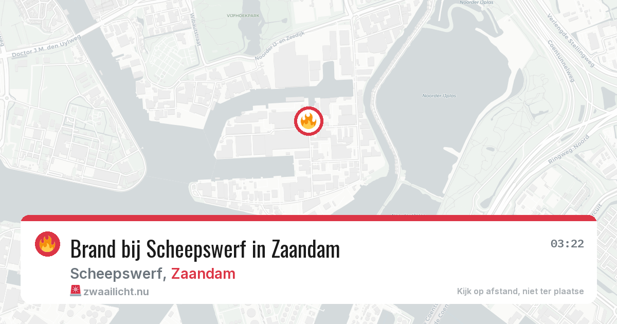 Brand bij Scheepswerf in Zaandam — 16 jul 2026