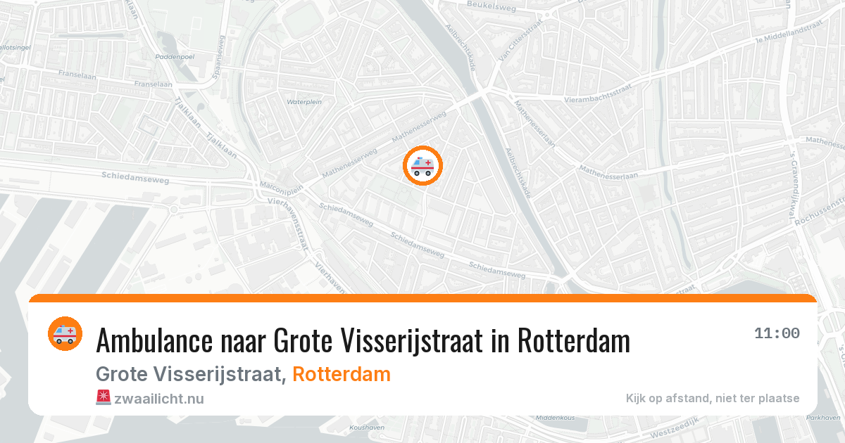Ambulance naar Grote Visserijstraat in Rotterdam — 1 jun 2026