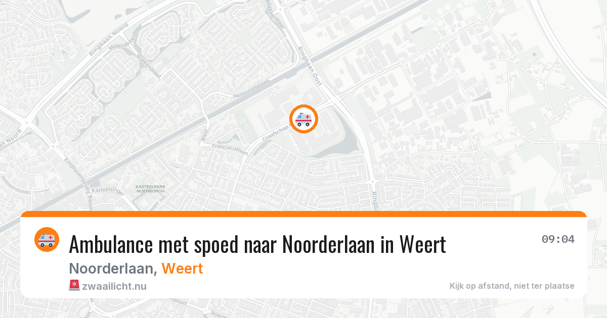 Ambulance met spoed naar Noorderlaan in Weert — 27 jul 2026