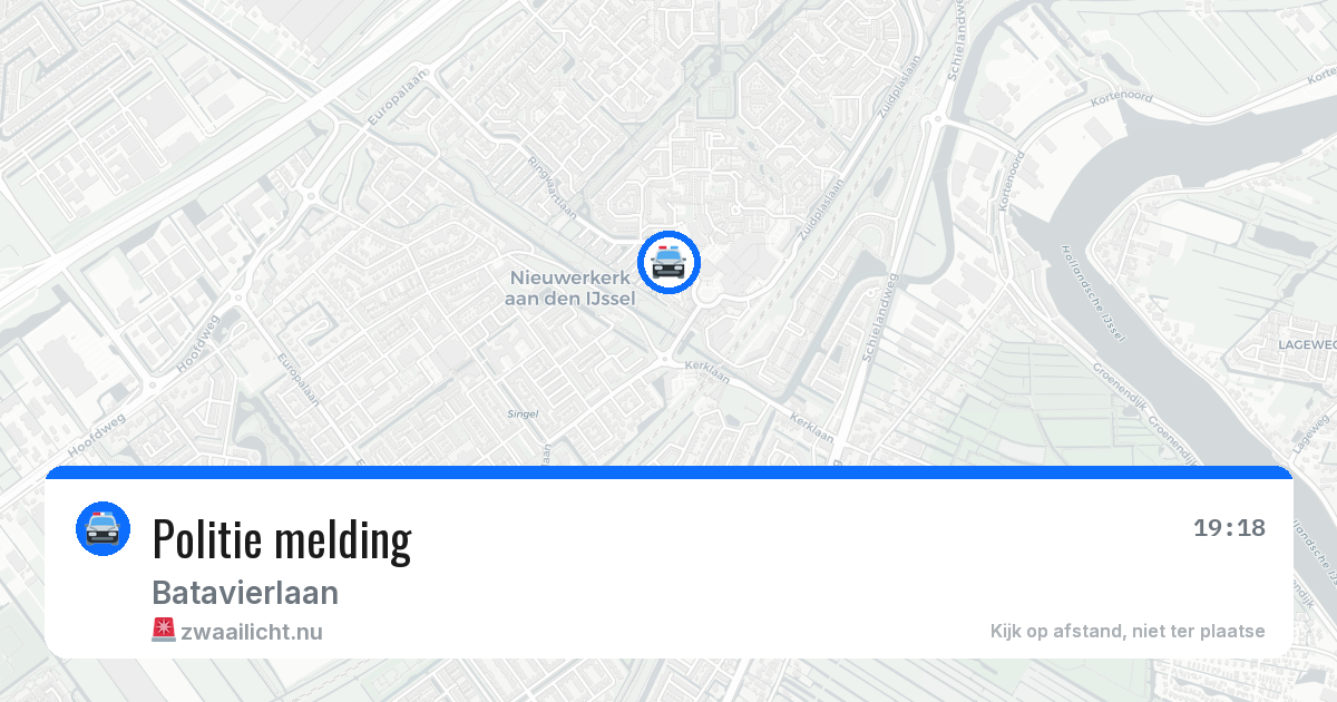 Politie melding — 20 jul 2026