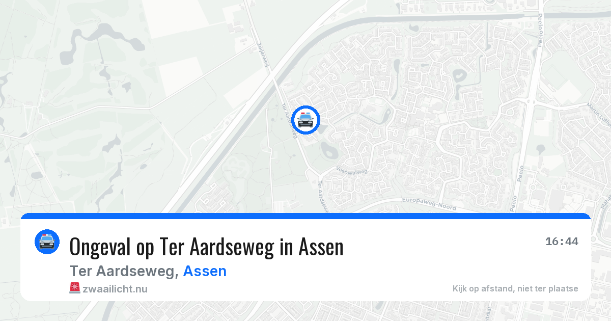 Ongeval op Ter Aardseweg in Assen — 3 jun 2026