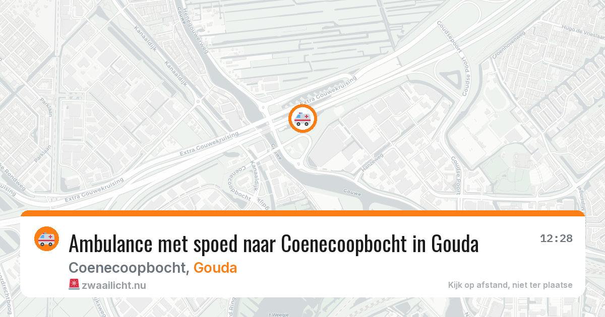 Ambulance met spoed naar Coenecoopbocht in Gouda — 18 feb 2026