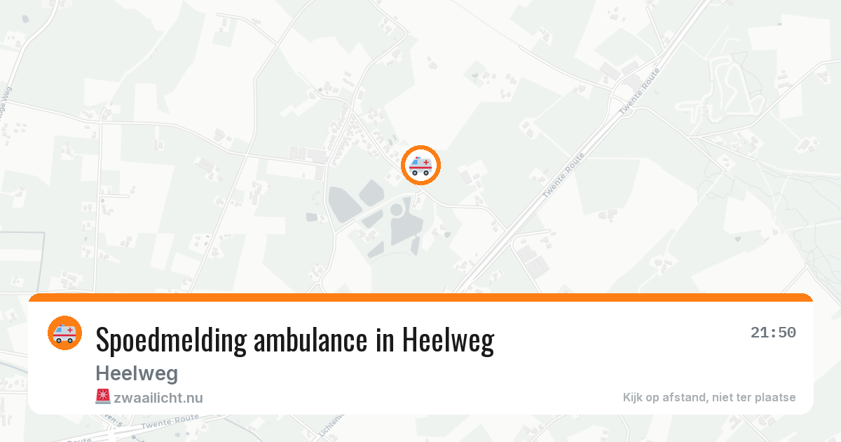 Spoedmelding ambulance in Heelweg — 9 apr 2026