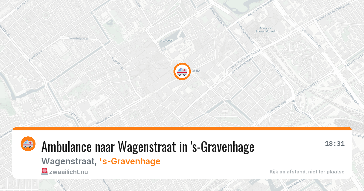 Ambulance naar Wagenstraat in 's-Gravenhage — 23 mrt 2026