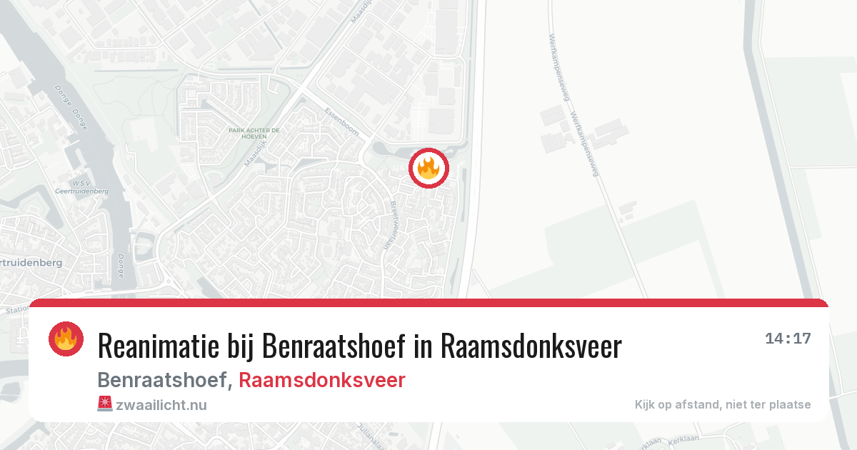 Reanimatie bij Benraatshoef in Raamsdonksveer — 30 mei 2026