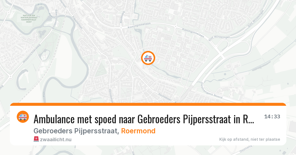 Ambulance met spoed naar Gebroeders Pijpersstraat in Roermond — 24 feb 2026