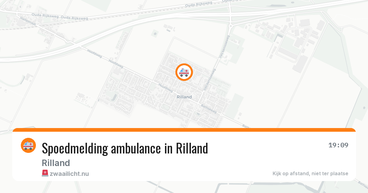 Spoedmelding ambulance in Rilland — 23 mrt 2026