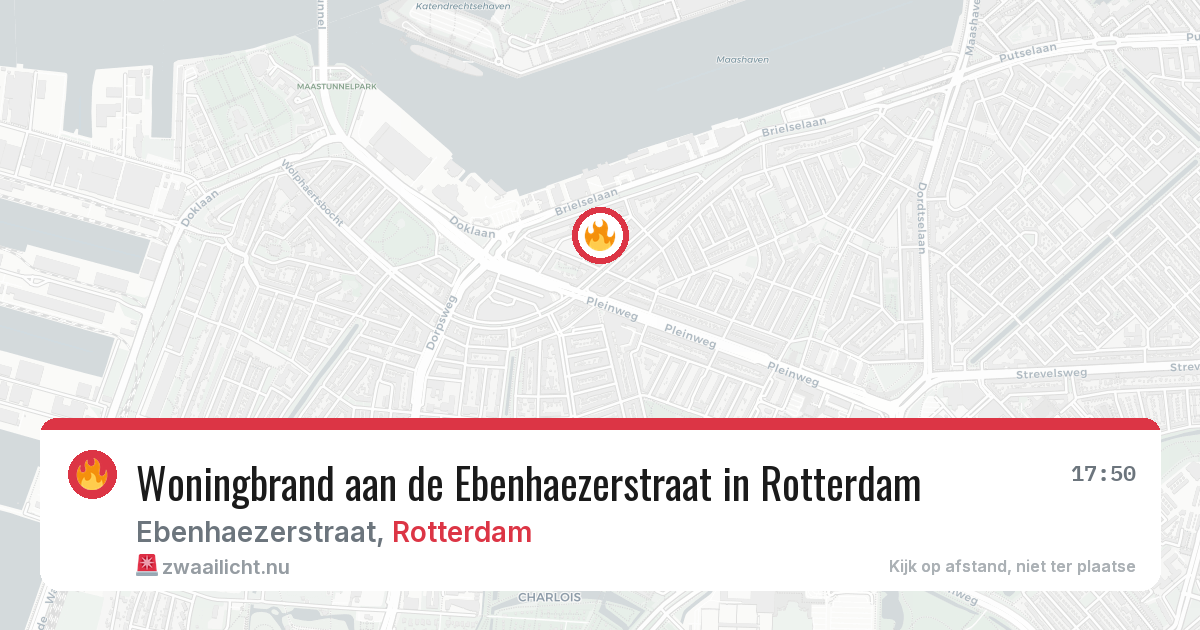 Woningbrand aan de Ebenhaezerstraat in Rotterdam — 2 jun 2026
