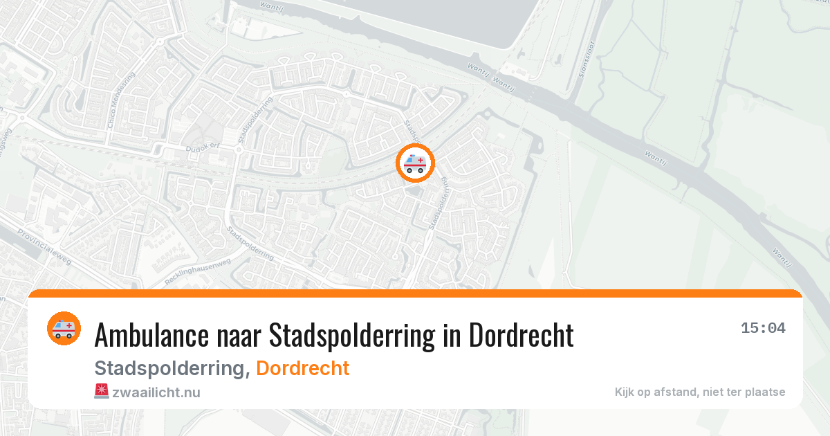 Ambulance naar Stadspolderring in Dordrecht — 24 jul 2026