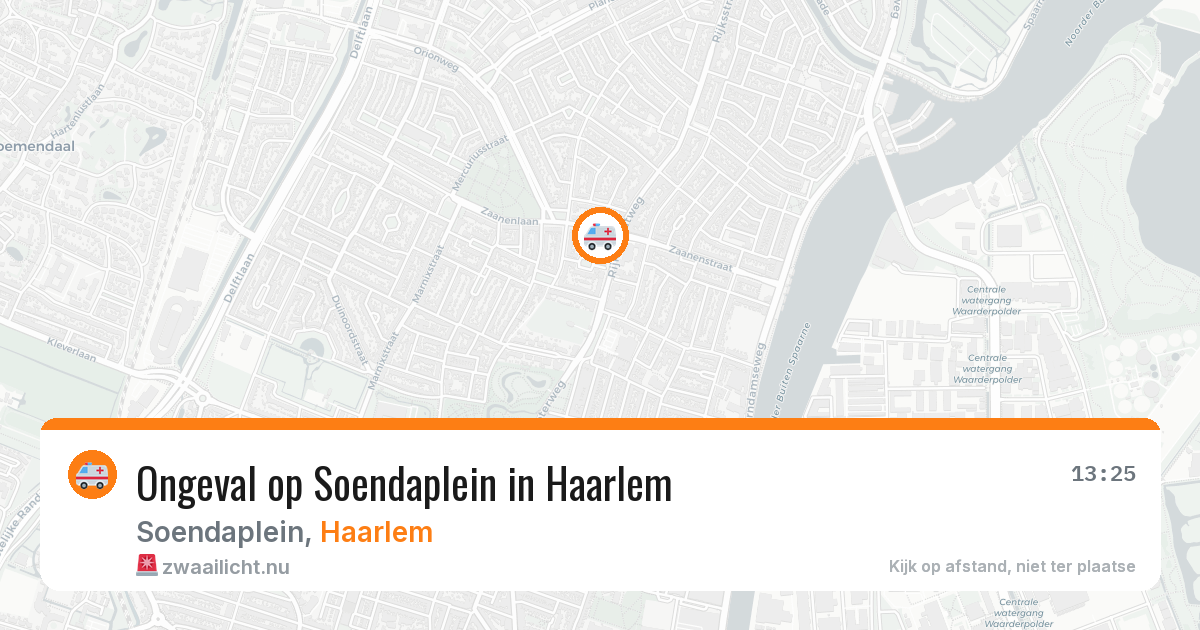 Ongeval op Soendaplein in Haarlem — 31 mrt 2026