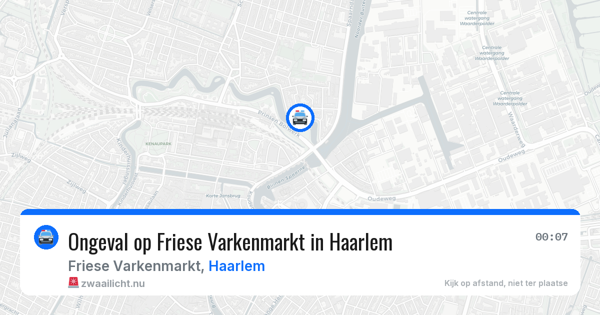 Ongeval op Friese Varkenmarkt in Haarlem — 11 apr 2026