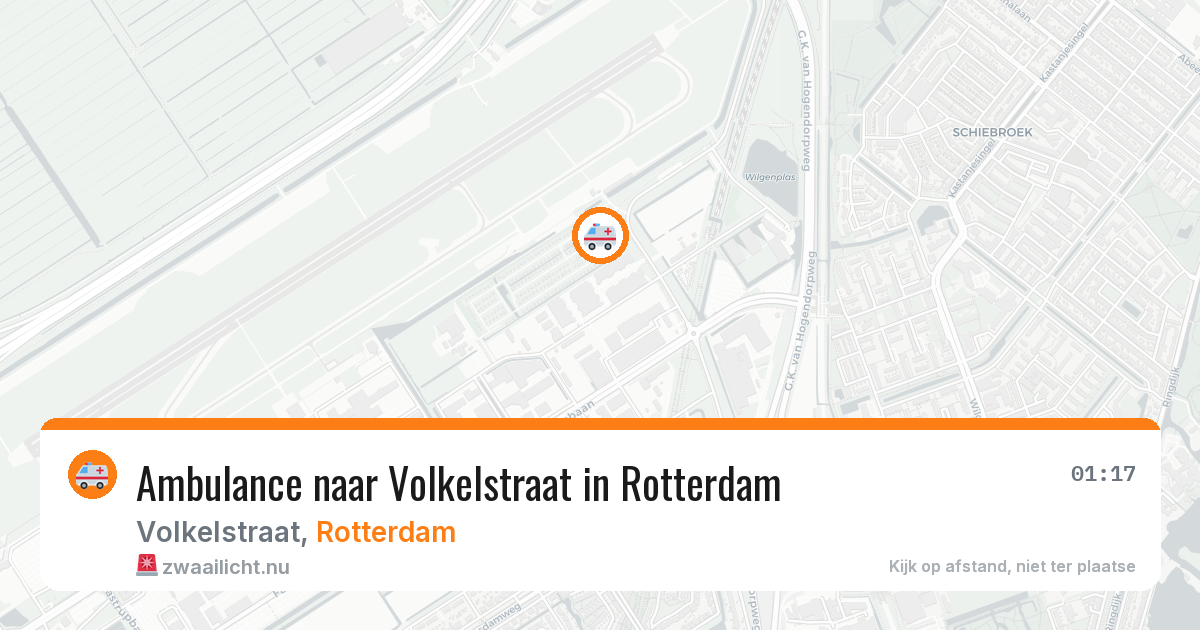 Ambulance naar Volkelstraat in Rotterdam — 25 jul 2026