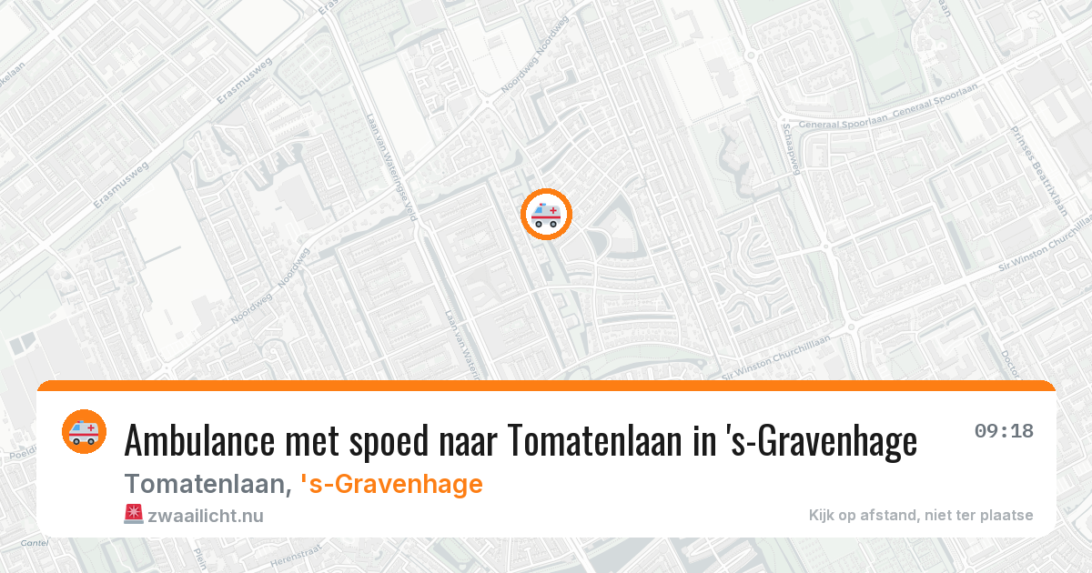 Ambulance met spoed naar Tomatenlaan in 's-Gravenhage — 2 jun 2026