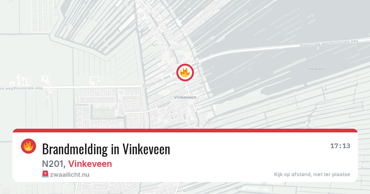 Brandmelding in Vinkeveen — 10 apr 2026