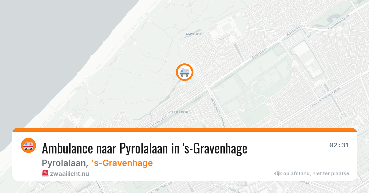 Ambulance naar Pyrolalaan in 's-Gravenhage — 28 mei 2026