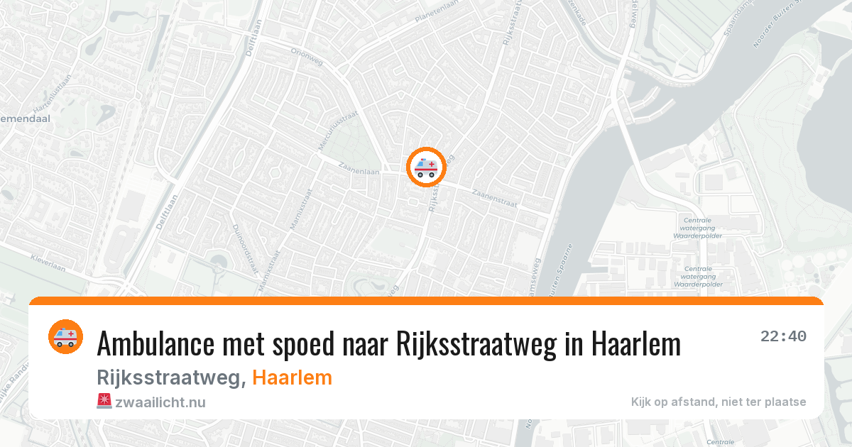 Ambulance met spoed naar Rijksstraatweg in Haarlem — 17 mrt 2026