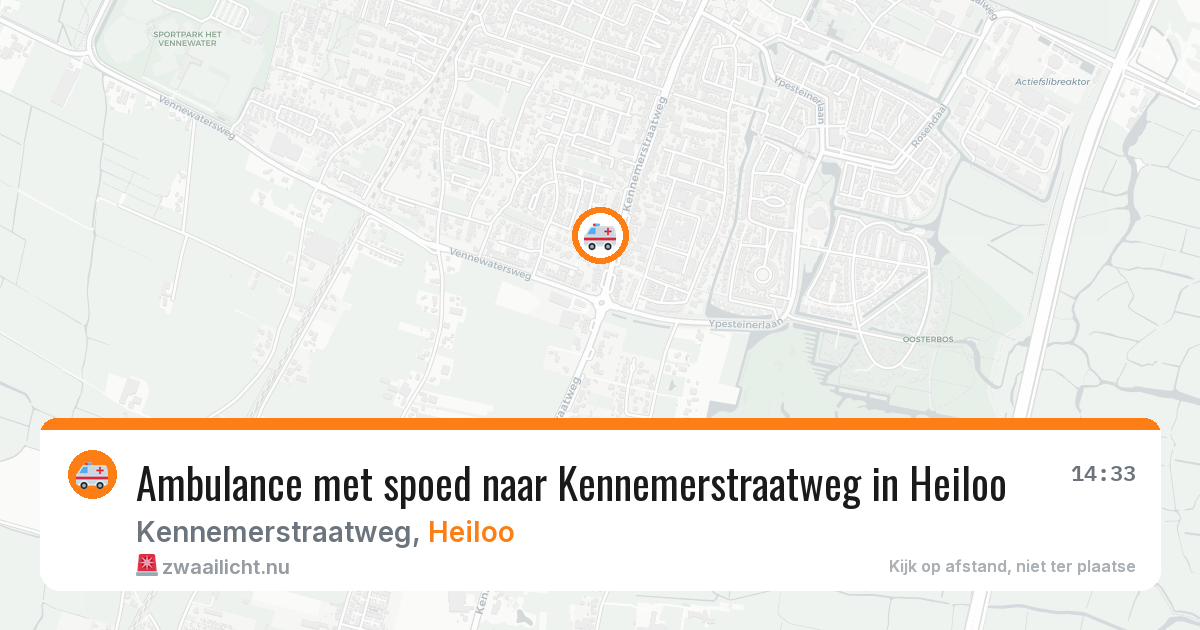 Ambulance met spoed naar Kennemerstraatweg in Heiloo — 19 mrt 2026