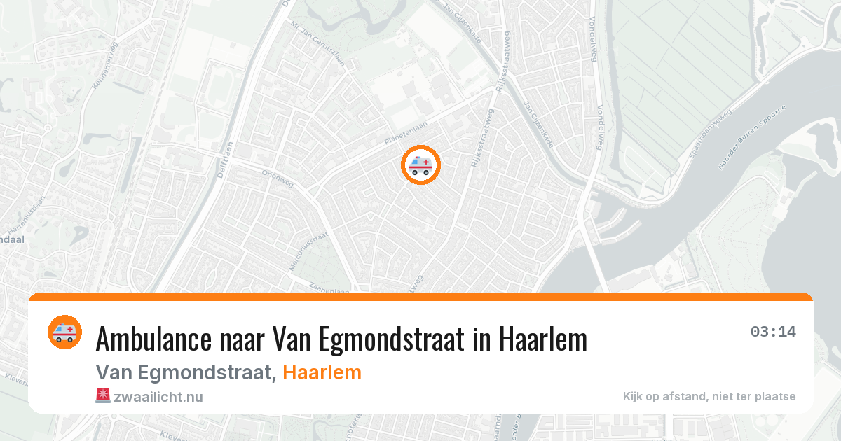 Ambulance naar Van Egmondstraat in Haarlem — 20 jul 2026