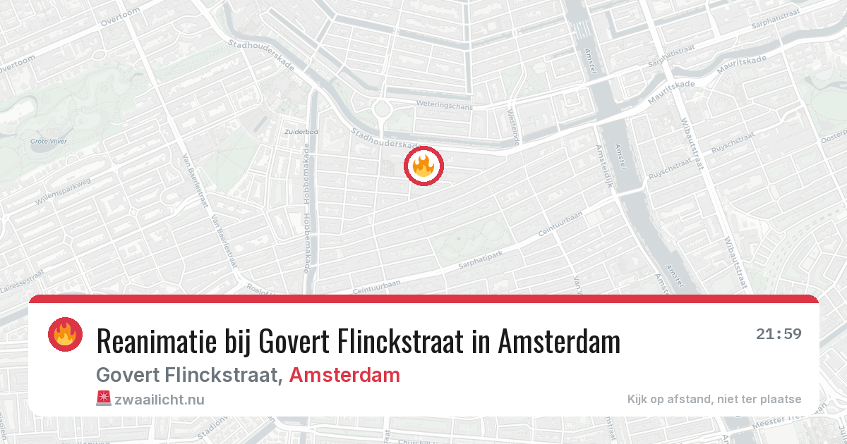 Reanimatie bij Govert Flinckstraat in Amsterdam — 1 apr 2026