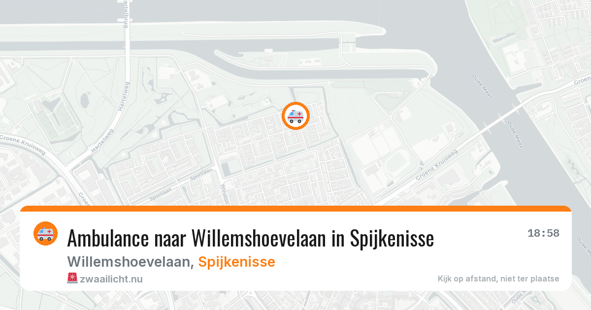 Ambulance naar Willemshoevelaan in Spijkenisse — 14 jul 2026