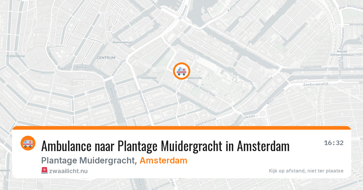 Ambulance naar Plantage Muidergracht in Amsterdam — 22 mei 2026