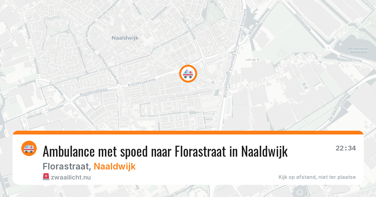 Ambulance met spoed naar Florastraat in Naaldwijk — 13 jul 2026