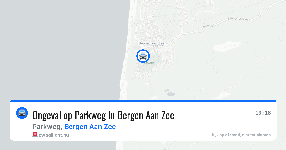 Ongeval op Parkweg in Bergen Aan Zee — 12 apr 2026