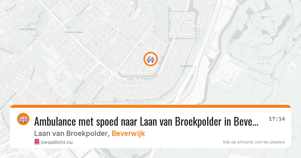 Ambulance met spoed naar Laan van Broekpolder in Beverwijk — 21 jul 2026