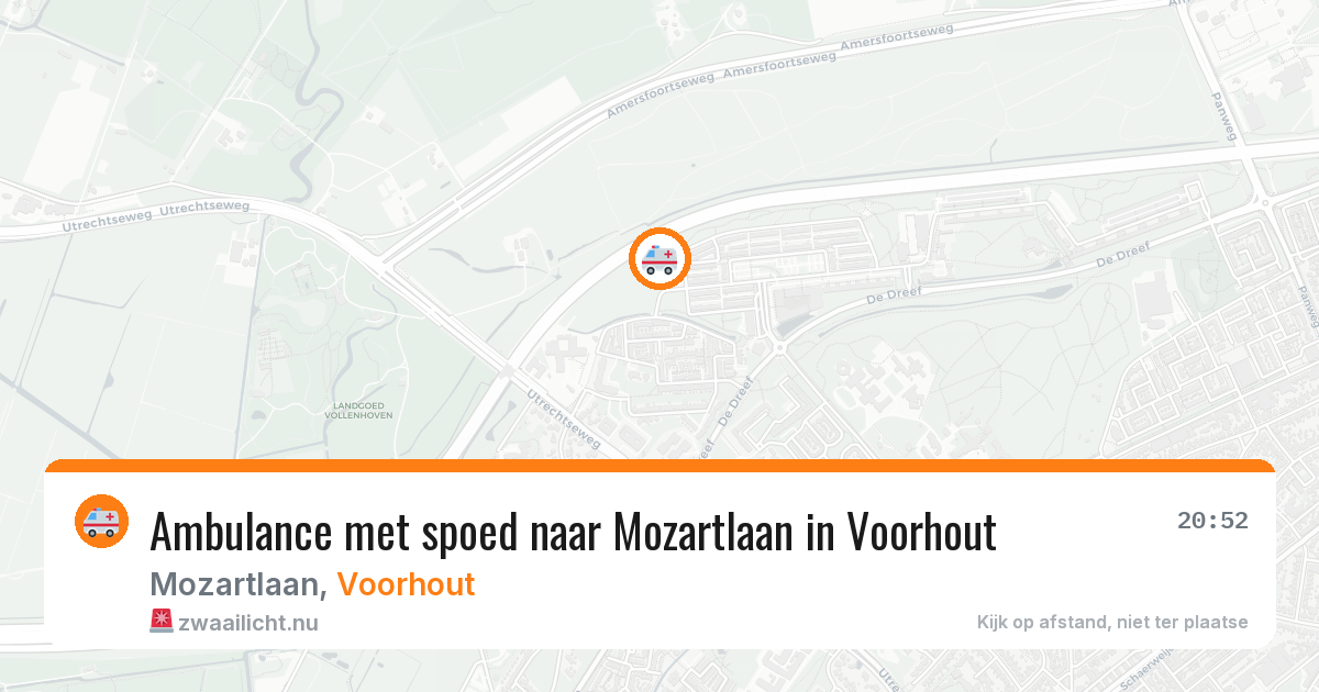 Ambulance met spoed naar Mozartlaan in Voorhout — 21 jan 2026
