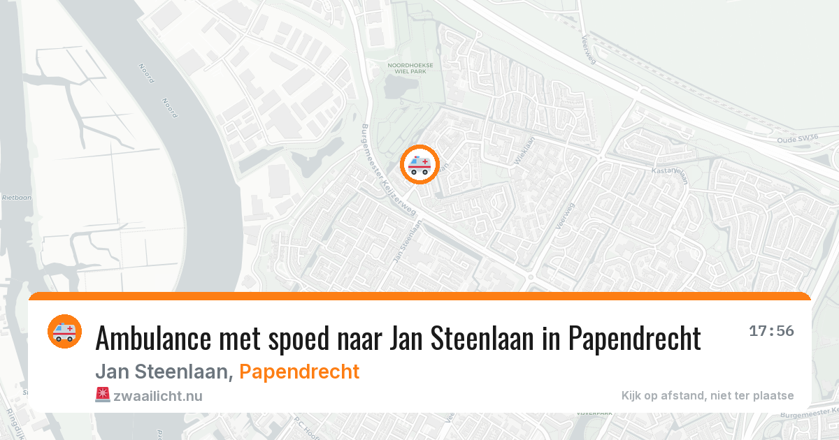 Ambulance met spoed naar Jan Steenlaan in Papendrecht — 3 jun 2026
