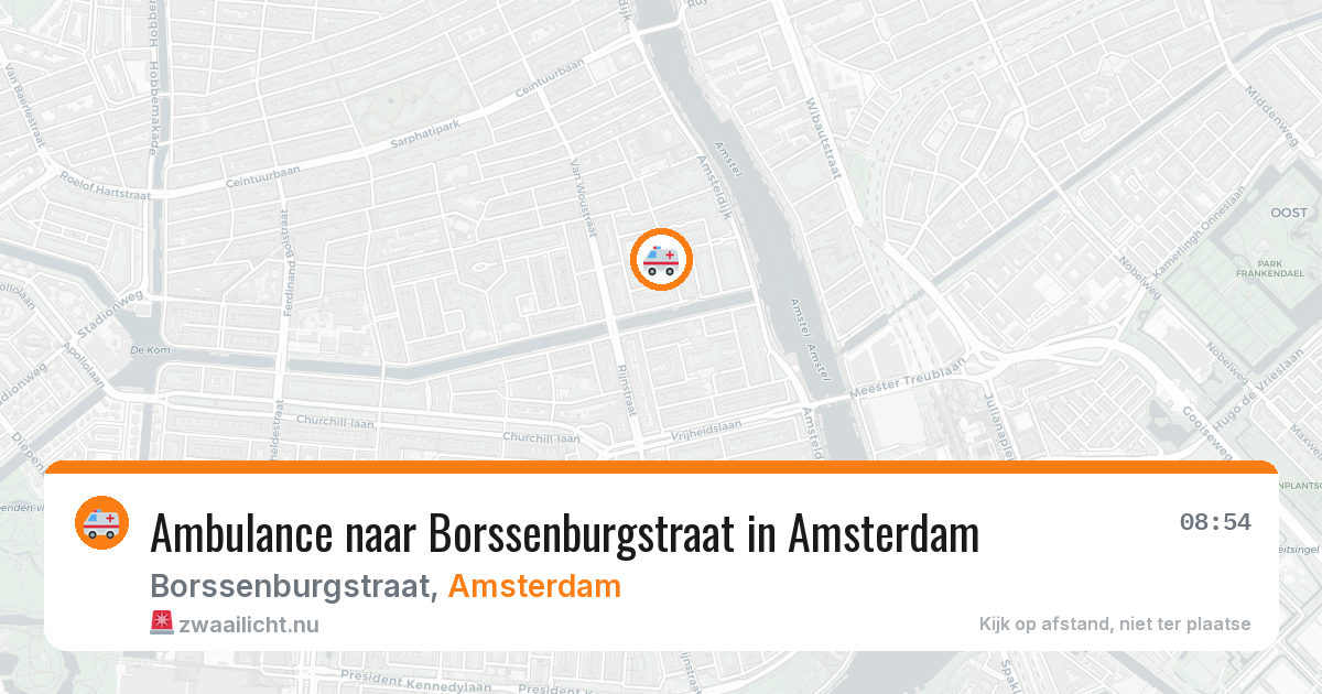 Ambulance naar Borssenburgstraat in Amsterdam — 27 jul 2026