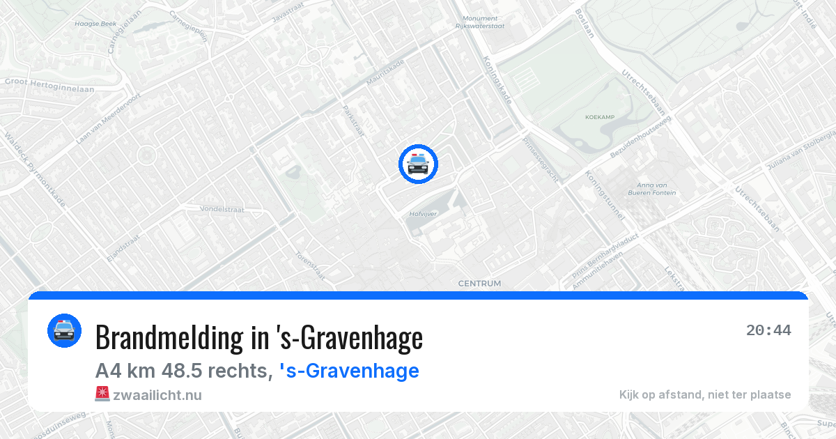 Brandmelding in 's-Gravenhage — 21 jul 2026