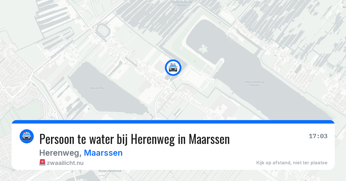 Persoon te water bij Herenweg in Maarssen — 30 mei 2026